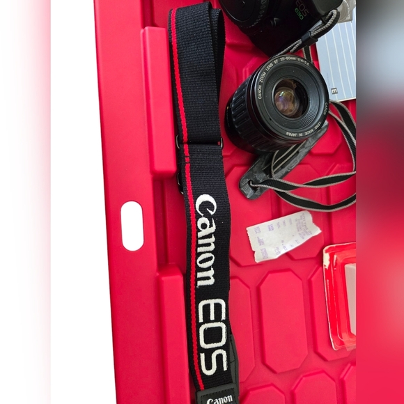 Vintage 1990s Canon EOS 300EZ Speedlite 630 Camera with Black Finish EUC - Picture 5 of 8